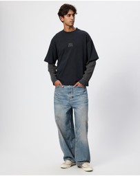 Thrills - What We Believe Layer Oversize Box Crop LS Tee