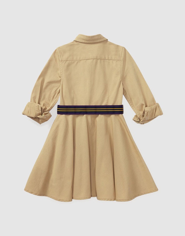 Polo Ralph Lauren - Belted Cotton Chino Shirtdress - Kids