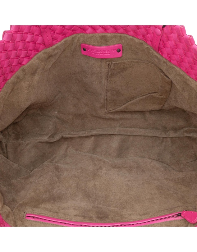 Pre-Loved by Azura Reborn - Pre-Loved Intrecciato Trimmed Bicolor Nappa Tote