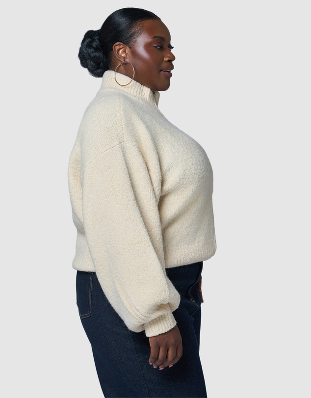 Sunday In The City - Lunaire Knit Bomber Jacket