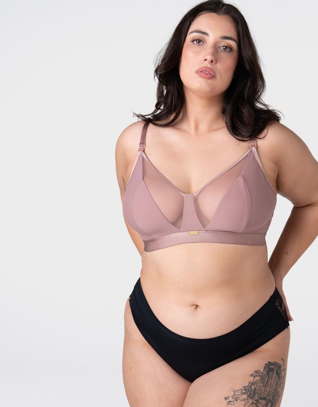 Hotmilk Maternity Lingerie - Flawless Full Cup Plunge Nursing Bra - Wirefree