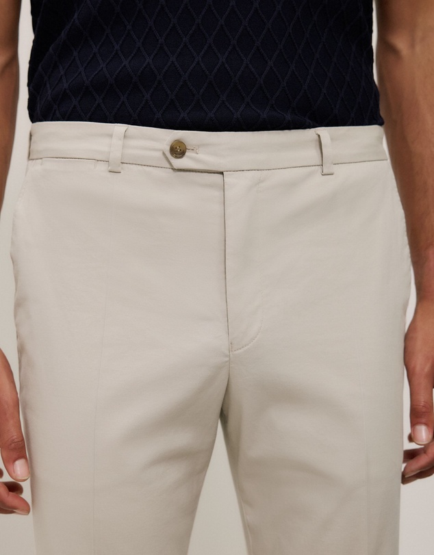 Trenery - Cotton Twill Trouser in Fawn