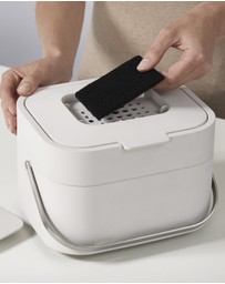 Joseph Joseph - Stack 4L Food Waste Caddy with Odour Filter (Stone)