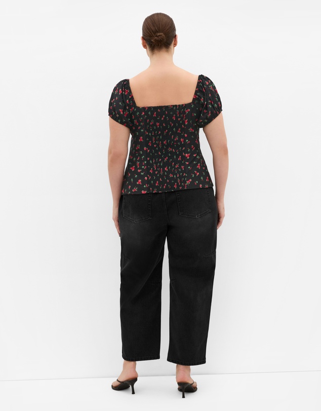 City Chic - Daydream Rose Print Top