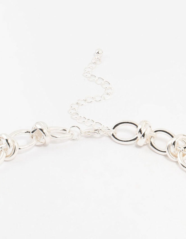 Lovisa - Silver Plated Knotted Chain Necklace
