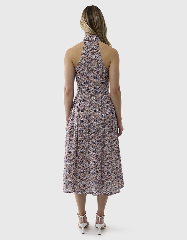 Farage - Liberty Halter Shirtdress