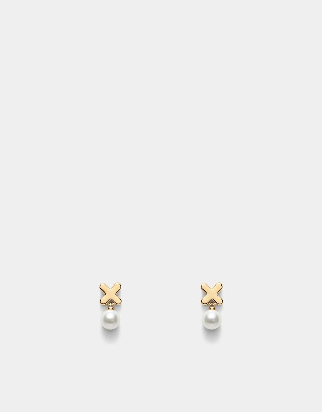 MIMCO - Essense Pearl Stud Earrings - Gold