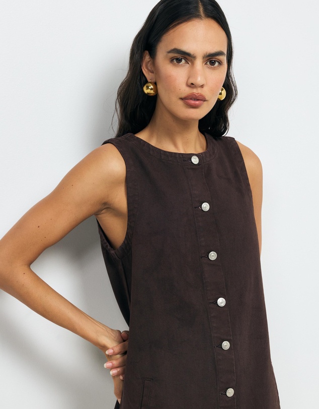 AERE - Clio Denim Mini Dress