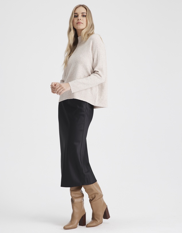Everly Collective - Denver Mock Knit Sweater