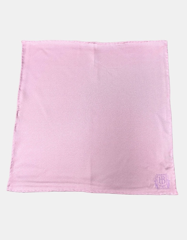 Henry Bucks - HENRY BUCKS Plain Crest Pocket Square LIGHT PINK