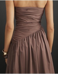 Revibe - Repaired AERE Kiera Strapless Midi Dress - AU 14