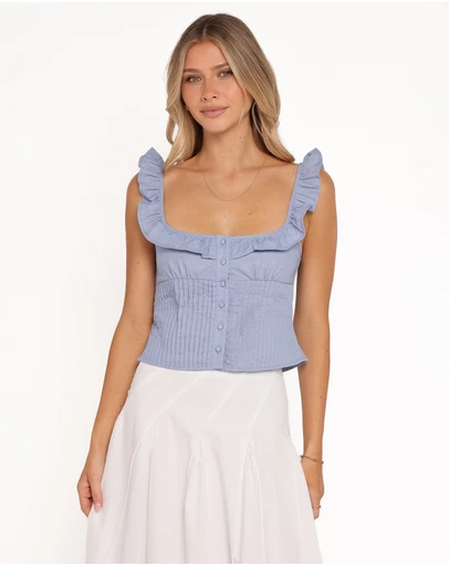 Petal & Pup - Dervla Top - Blue