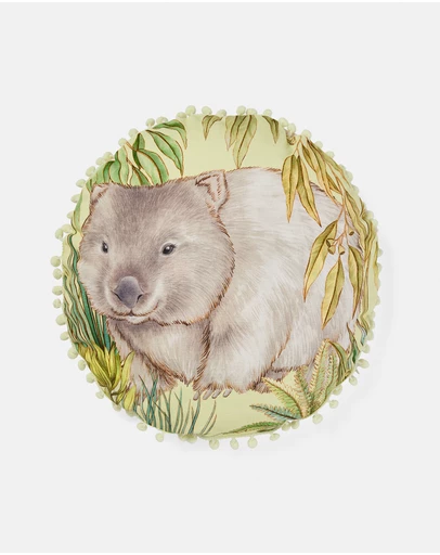 Linen House Kids - William Wombat Filled Round Cushion