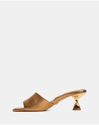 ALDO - Goldenshine Twisted Kitten Mules
