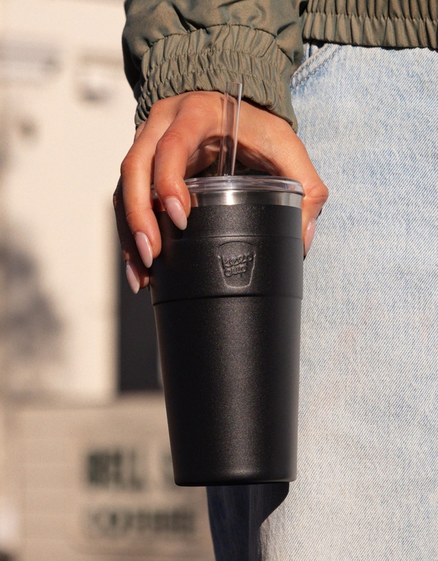 KeepCup - Thermal Cold Cup 16oz Reusable Coffee Cup with Straw Lid