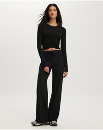Cotton On Body Active - Active Ruched Front LS Top