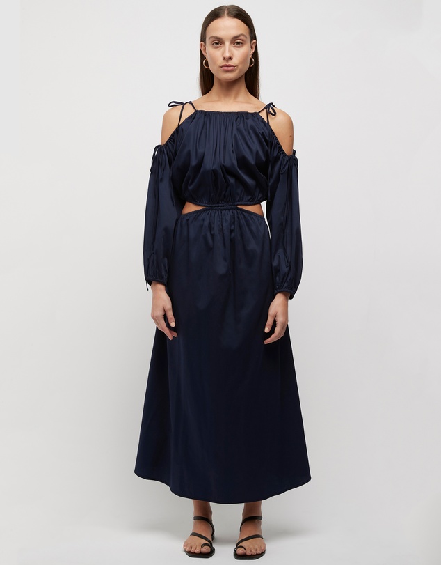 FRIEND of AUDREY - Yolanda Tie Cut Out Dress