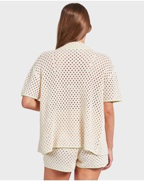 Academy Brand - Farrah Crochet Shirt