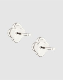 Kuzzoi - ICONIC EXCLUSIVE - Earrings Male Stud Cloverleaf 925 Sterling Silver