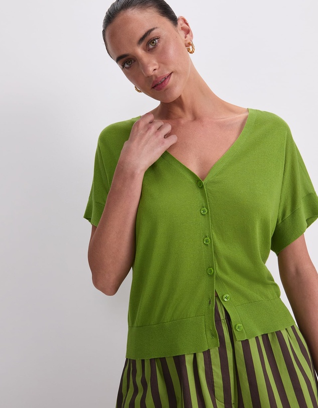 Sportscraft - Silk Blend Reversible Knit