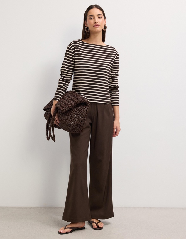 The Fated - Sasha Striped Jersey Top