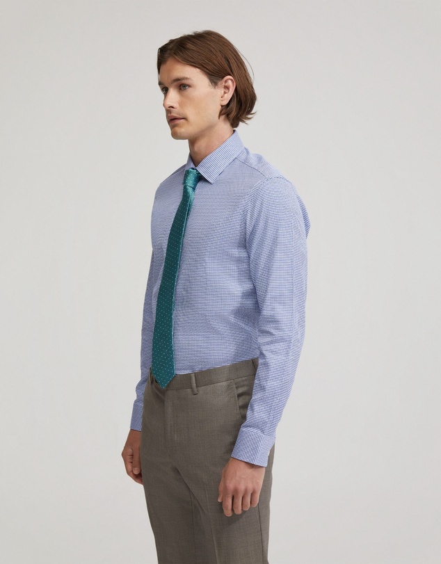 Oxford - Beckton Houndstooth Cotton Shirt