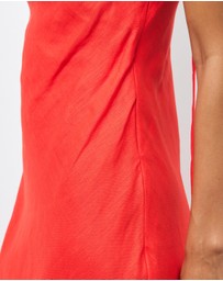 AERE - Jaida Bias Linen Slip Dress