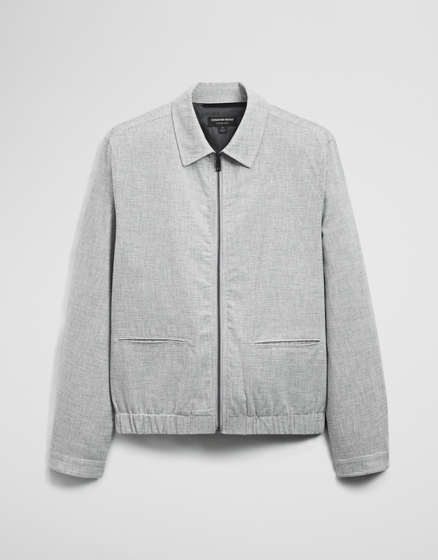 Country Road - Cotton Linen Houndstooth Jacket