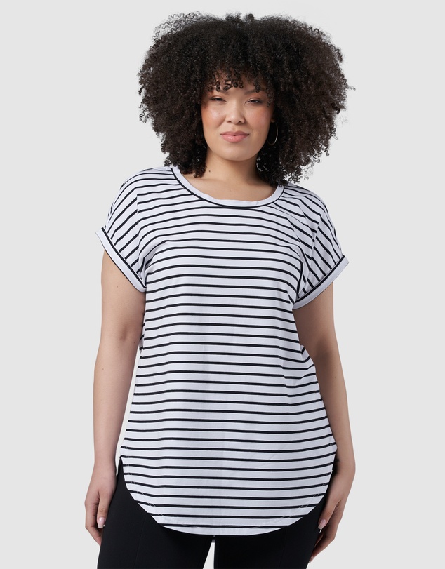 Indigo Tonic - Lauren Longline Stripe Tee