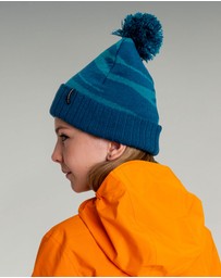 Kathmandu - Kids Braided River Pom Pom Beanie