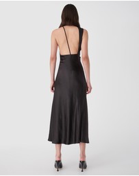 MISHA - Elania Satin Midi Dress