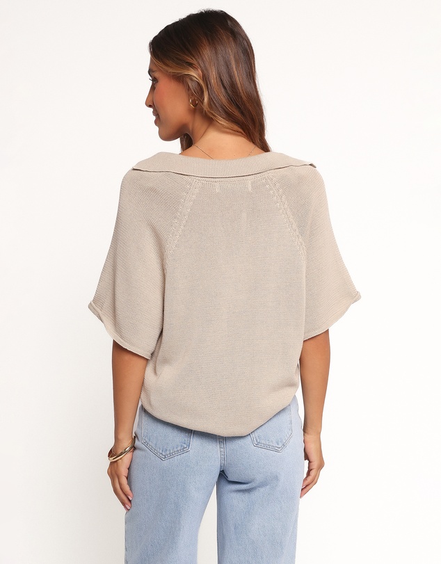 Petal & Pup - Eldora Knitted Top - Oatmeal