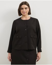Atmos&Here Curvy - Sorelle Cropped Tailored Jacket