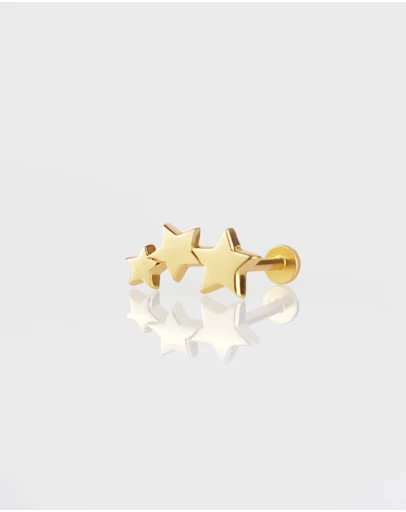 Wanderlust + Co - Trio Stars Flat Back Earring