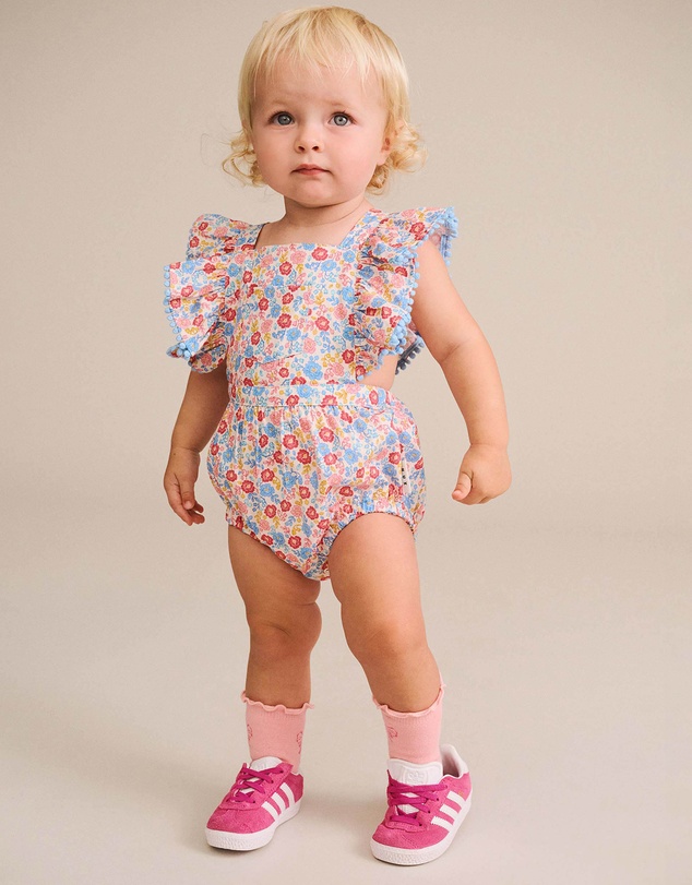 Huxbaby - Vintage Floral Playsuit - Babies