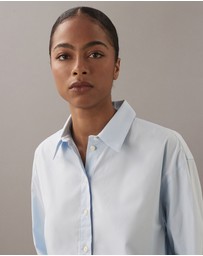 Calvin Klein - Cotton Poplin Stretch Relaxed Shirt