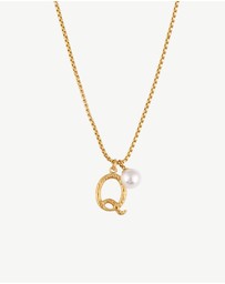 Zahar - Pearl Letter Q Necklace
