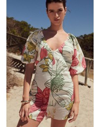 NEXT - Puff Sleeve Playsuit
