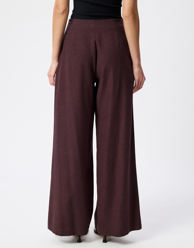 Tussah - Esme Pintuck Linen Blend Wide Leg Pants