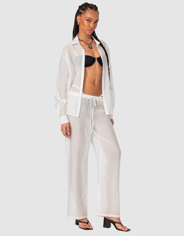 EDIKTED - Breezy Sheer Pants
