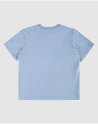 Skwosh - Chicken Dinner Kids Slang Tee in Light Blue