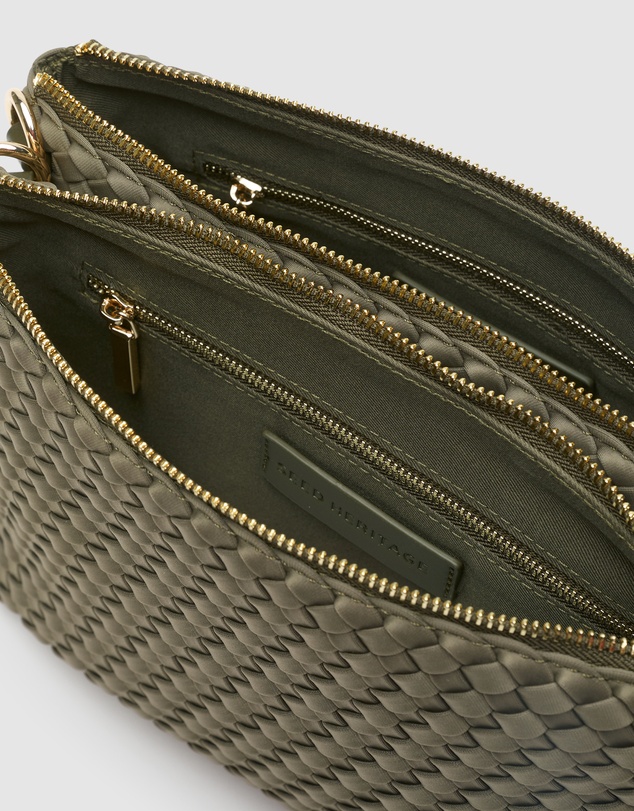 Seed Heritage - Woven Textured Multi Pocket Bag