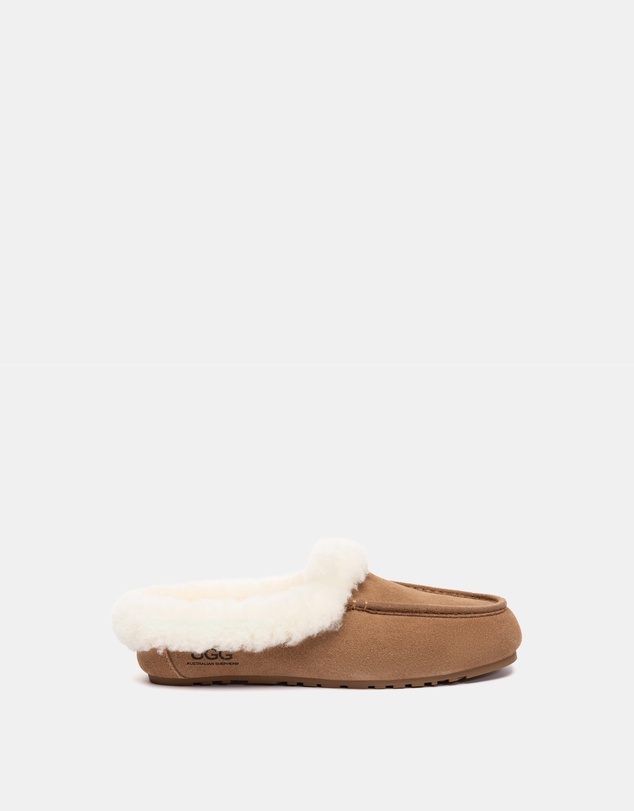 EVERAU - Australian Shepherd Ugg Noelle Cow Suede Upper Loafer Oxfords Flats