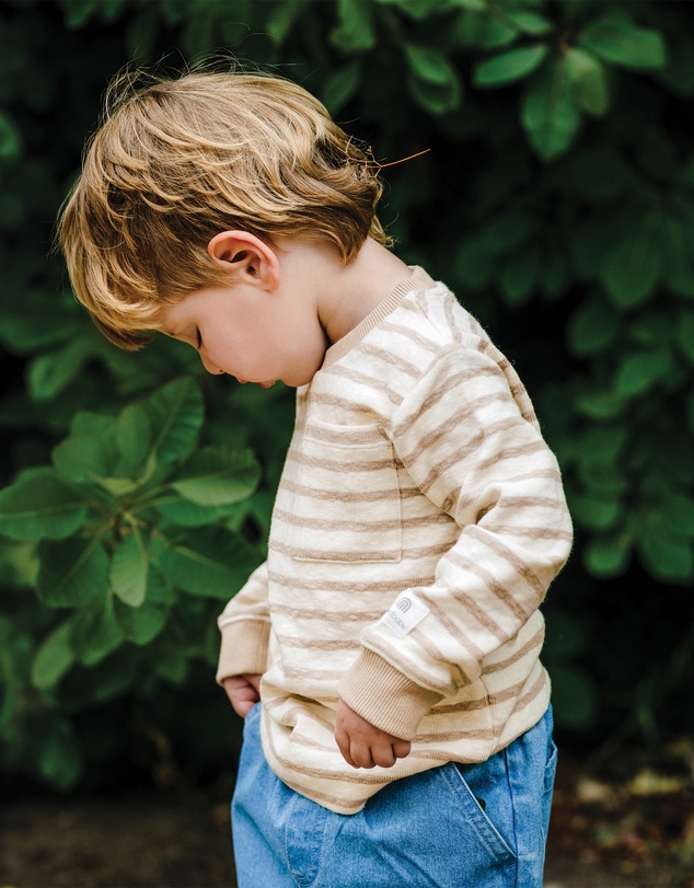 Kynd Baby - Stripe Top in Mocha Stripe