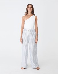 Forcast - Milos Wide Leg Linen Pants