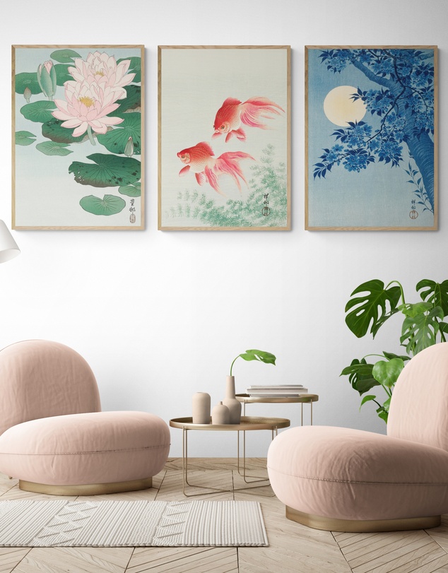 Inka Arthouse - Set of 3 Japanese Vintage Art Prints
