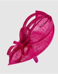 Max Alexander - Tall Fuchsia Racing Fascinator