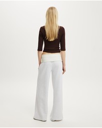 Cotton On - Fold Over Waistband Sweatpant