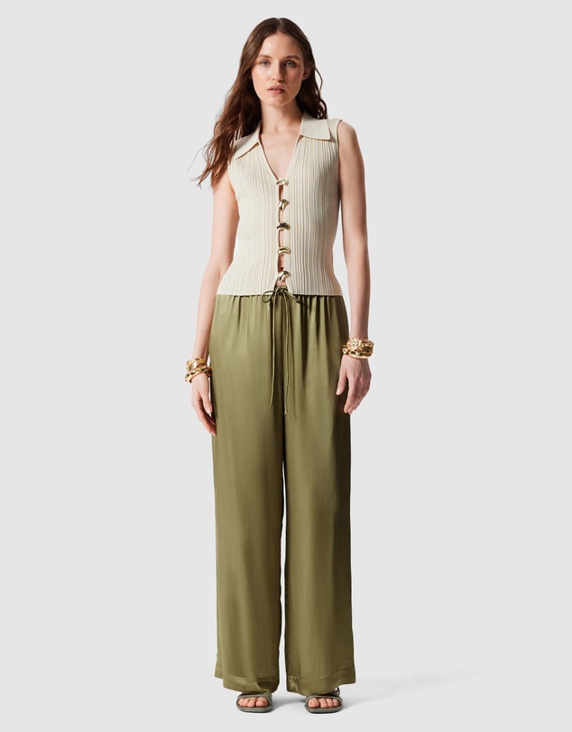 & Other Stories - Rib-Knit Collar Tank Top