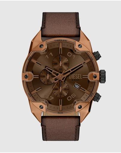Diesel - Spiked Brown Chronograph Watch